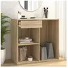 vidaXL Armoire cosmétique Chêne sonoma 80x40x75 cm Bois d'ingénierie