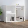 vidaXL Armoire de dressing Blanc 80x40x65 cm Bois d'ingénierie