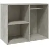 vidaXL Armoire de dressing Gris béton 80x40x65 cm Bois d'ingénierie