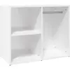 vidaXL Armoire de dressing Blanc brillant 80x40x65cm Bois d'ingénierie