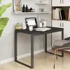 vidaXL Bureau d'ordinateur Noir 110x60x73 cm Aggloméré, Noir