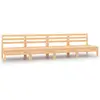 vidaXL Canapés centraux de jardin 4 pcs Bois de pin massif