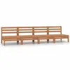 vidaXL Canapés centraux de jardin 4 pcs Marron miel Bois de pin massif