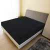 vidaXL Drap-housse Jersey Noir 160x200 cm Coton