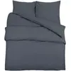 vidaXL Ensemble de housse de couette Anthracite 155x220 cm Microfibre