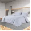 vidaXL Ensemble de housse de couette Gris 200x200 cm Microfibre légère
