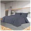 vidaXL Ensemble de housse de couette Anthracite 240x220 cm Microfibre