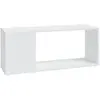 Meuble tv Blanc 80x24x32 cm Bois d'ingénierie Vidaxl Blanc