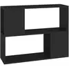 Vidaxl - Meuble tv Noir 80x24x63 cm Bois d'ingénierie Black
