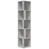 vidaXL Armoire d'angle Gris béton 33x33x164,5 cm Aggloméré