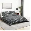 vidaXL Ensemble de housse de couette Gris 200x200 cm Coton