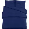 vidaXL Ensemble de housse de couette Bleu marine 135x200 cm Microfibre