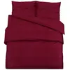 vidaXL Ensemble de housse de couette Bordeaux 260x240 cm Microfibre