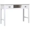 vidaXL Buffet Blanc 108x45x76 cm Bois de Paulownia massif