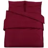 vidaXL Vidaxl Ensemble De Housse De Couette Bordeaux 200x200 Cm Coton