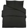 vidaXL Ensemble de housse de couette Noir 260x240 cm Coton