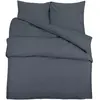 VIDAXL Ensemble de housse de couette Anthracite 155x220 cm Coton