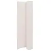 vidaXL Clôture de jardin double face 90x400 cm Blanc
