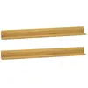 vidaXL Étagères murales 2 pcs 110x10x10 cm Bois de teck massif