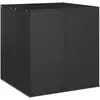 vidaXL Boîte à coussins de jardin Résine tressée 100x97,5x104 cm Noir