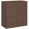 vidaXL Boîte à coussins de jardin Résine tressée 100x49x103,5cm Marron