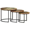 vidaXL Tables gigognes 3 pcs Bois de récupération massif