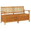 vidaXL Banc de rangement 148 cm Bois d'acacia solide