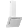 vidaXL Hotte murale 60 cm Acier inoxydable et verre trempé Blanc