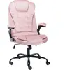 vidaXL Chaise de bureau Rose Velours