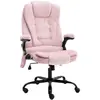 vidaXL Chaise de bureau de massage Rose Velours