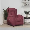 vidaXL Vidaxl Fauteuil De Massage Inclinable Rouge Bordeaux Tissu