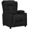 vidaXL Fauteuil inclinable Noir Tissu