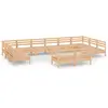 vidaXL Salon de jardin 12 pcs Bois de pin massif