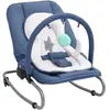 vidaXL Transat pour bébé Bleu marine Acier
