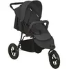 vidaXL Poussette pour bébé Anthracite Acier