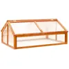 vidaXL Serre Marron 114x80x50 cm Bois de sapin