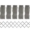vidaXL Clôture à treillis 5 pcs Gris Bois de sapin massif 180x30 cm