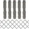vidaXL Clôture à treillis 5 pcs Gris Bois de sapin massif 180x60 cm