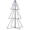 vidaXL Arbre de Noël cône 160 LED d'intérieur/d'extérieur 78x120 cm