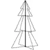 vidaXL Arbre de Noël cône 160 LED d'intérieur/d'extérieur 78x120 cm