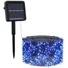 vidaXL Lampes solaires 5 pcs 5x200 LED Bleu Intérieur Extérieur