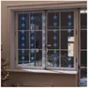 vidaXL Guirlande lumineuse à étoiles LED 200 LED Bleu 8 fonctions