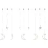 vidaXL Guirlande lumineuse étoile et lune avec télécommande 138 LED