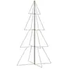 vidaXL Arbre de Noël cône 360 LED d'intérieur/d'extérieur 143x250 cm
