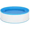 vidaXL Piscine avec écumoire suspendue et pompe 350x90 cm Blanc