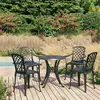 vidaXL Ensemble de bistro 5 pcs Aluminium coulé Noir