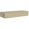 vidaXL Étagère à tiroir murale chêne 60x23,5x10 cm MDF