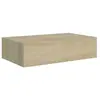 vidaXL Étagère à tiroir murale chêne 40x23,5x10 cm MDF