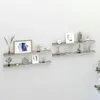 Non communiqué vidaXL Étagères murales 4 pcs Gris béton 100x9x3 cm