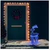 vidaXL Décoration de Noël de renne avec maille 306 LED 60x24x89 cm